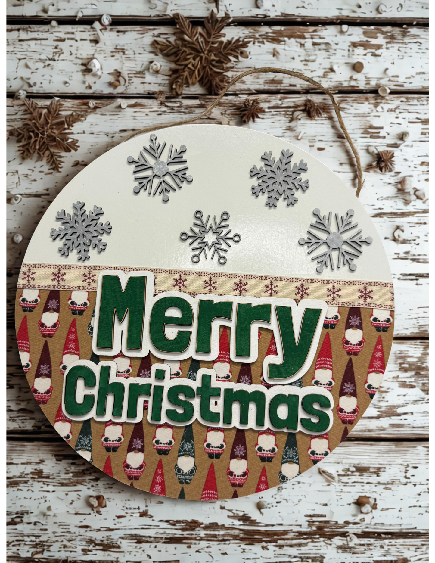 Merry Christmas gnome board