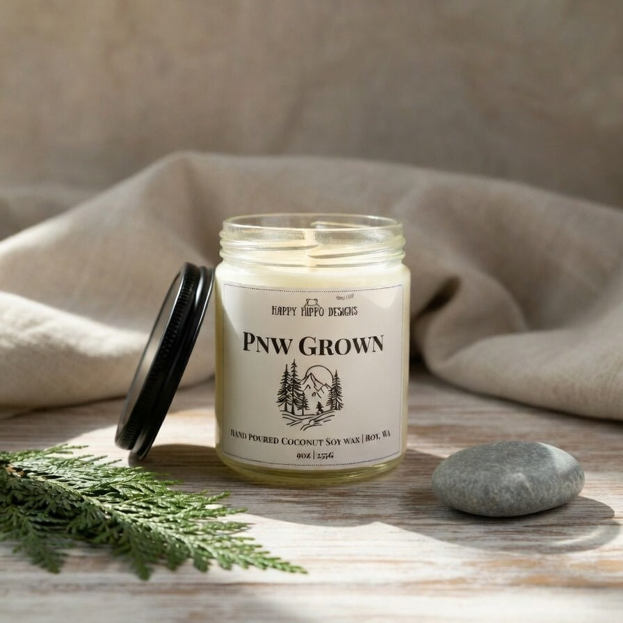 Coming Soon! PNW Grown Coconut Soy Wax candle