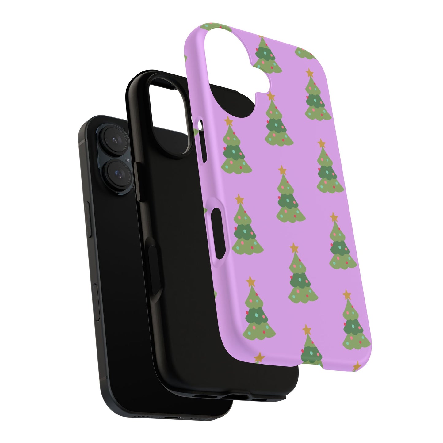 Christmas Tree Phone Case — Cute Purple Holiday iPhone Cover