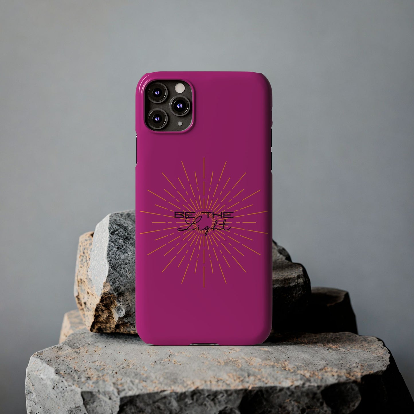 Radiant Pink Slim Phone Cases, Be The Light