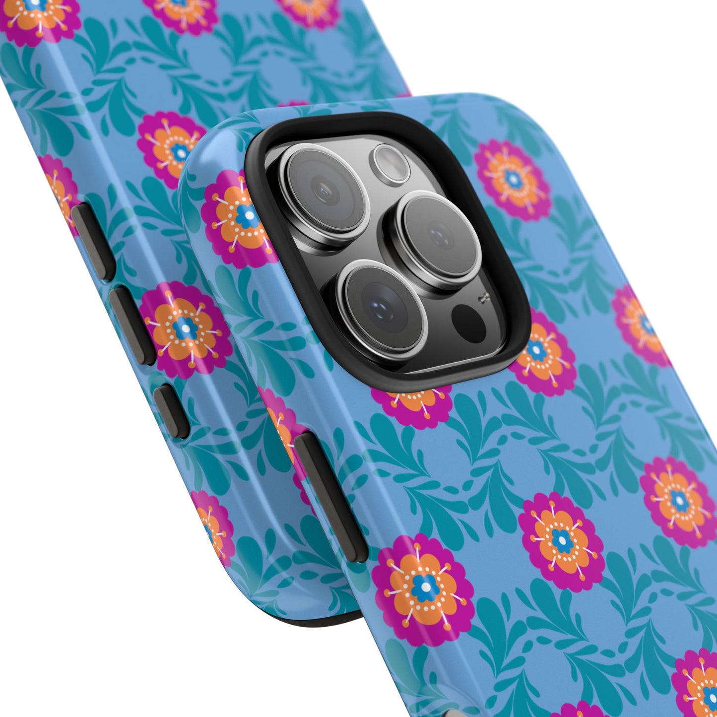 Floral Tough Phone Case - Durable, Stylish Protection for Your Smartphone