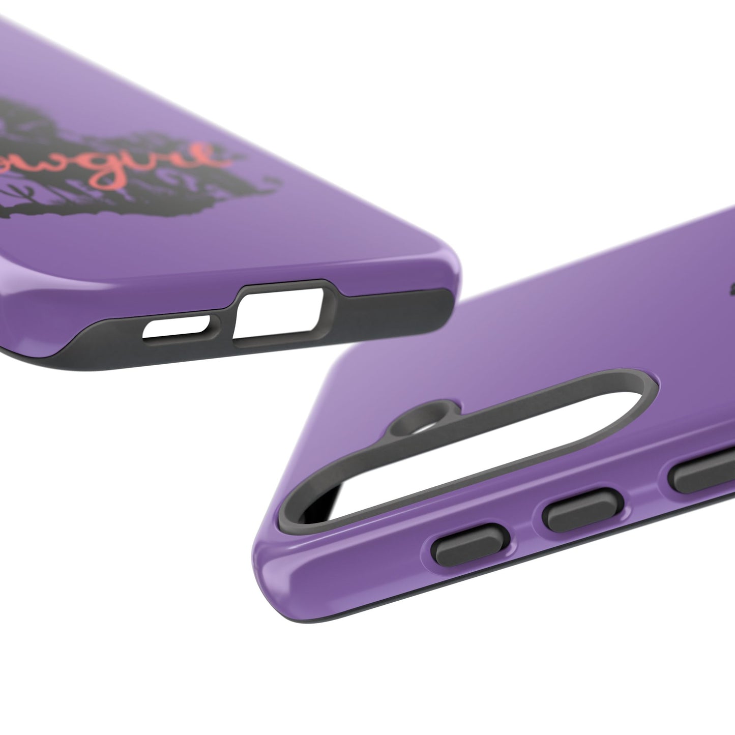 Cowgirl Phone Case — Purple Western Rider Protective Phone Cover