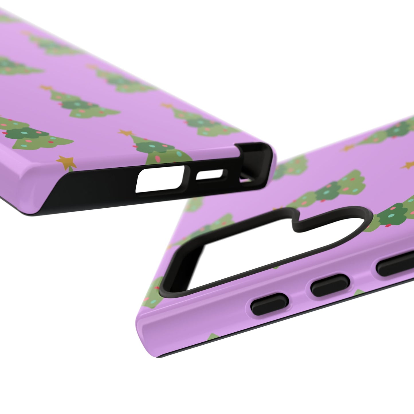 Christmas Tree Phone Case — Cute Purple Holiday iPhone Cover