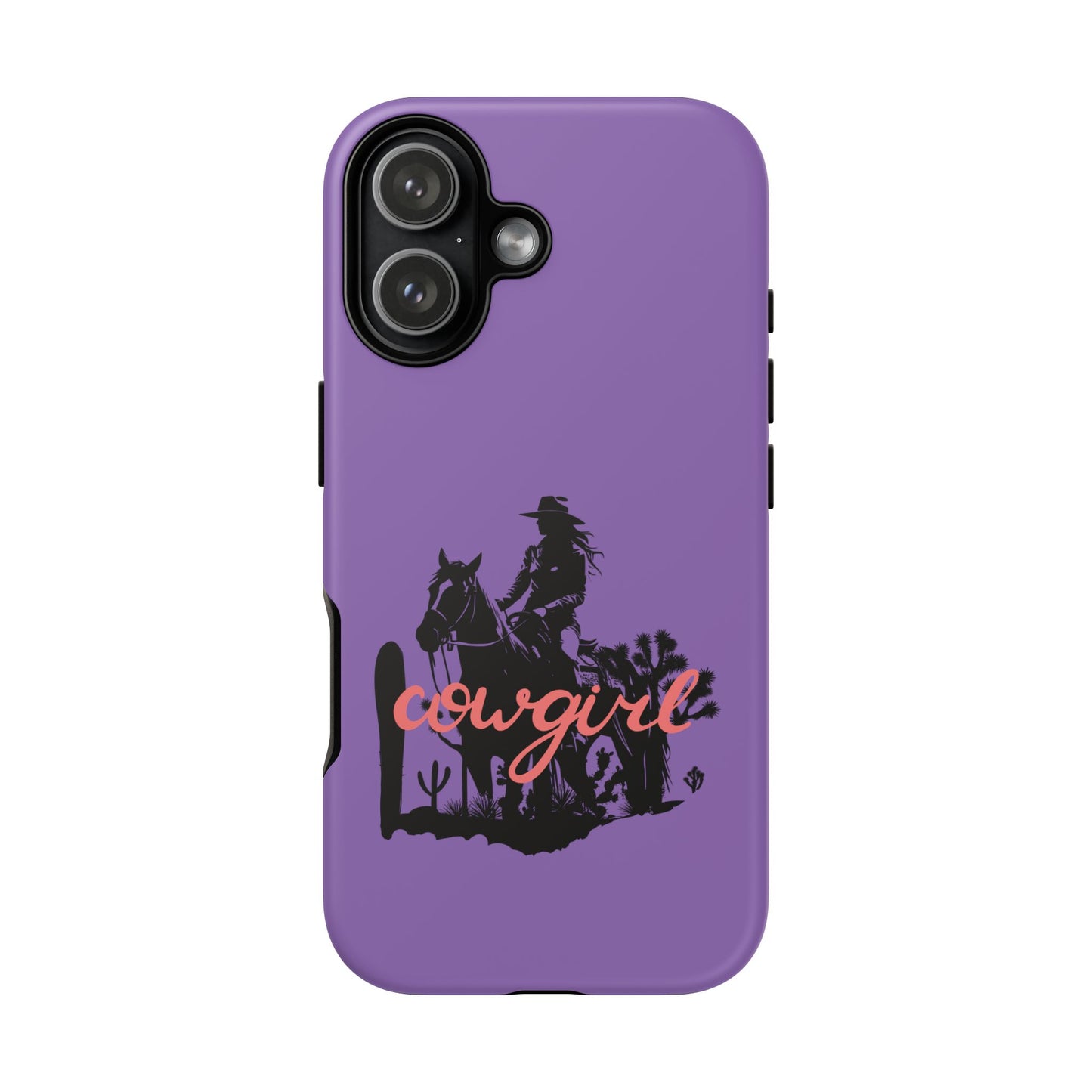 Cowgirl Phone Case — Purple Western Rider Protective Phone Cover