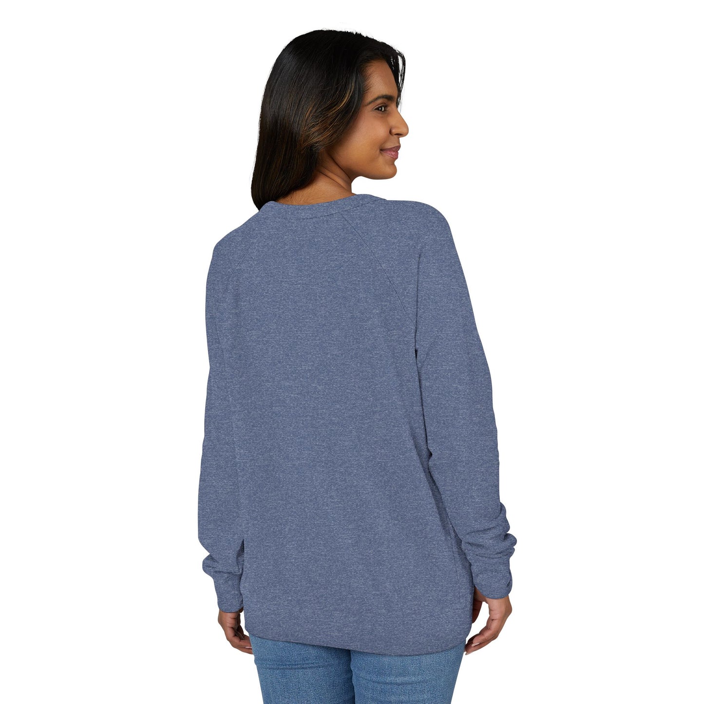 Coffee Lover Crewneck Sweatshirt — “Fueled by Coffee and the Holy Spirit” Graphic Raglan