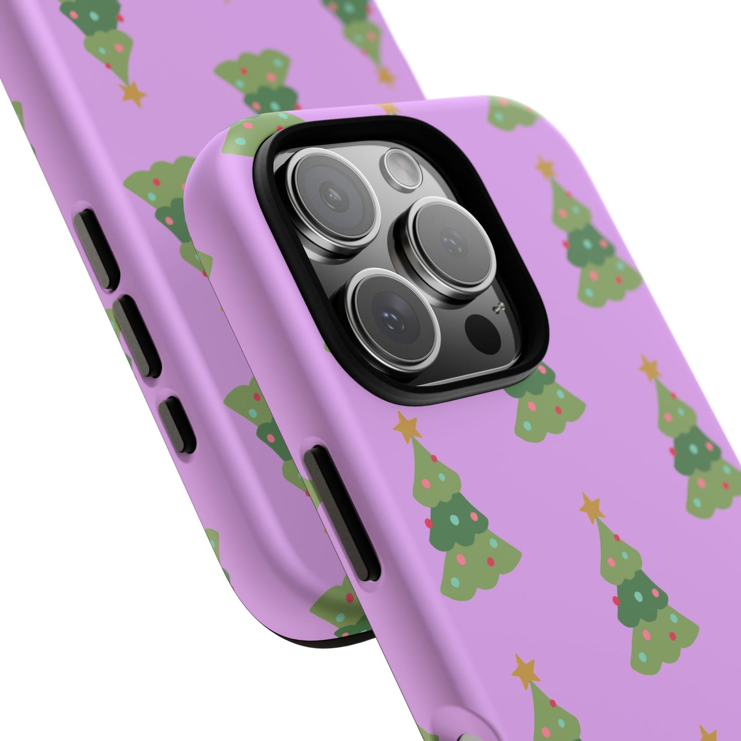 Christmas Tree Phone Case — Cute Purple Holiday iPhone Cover
