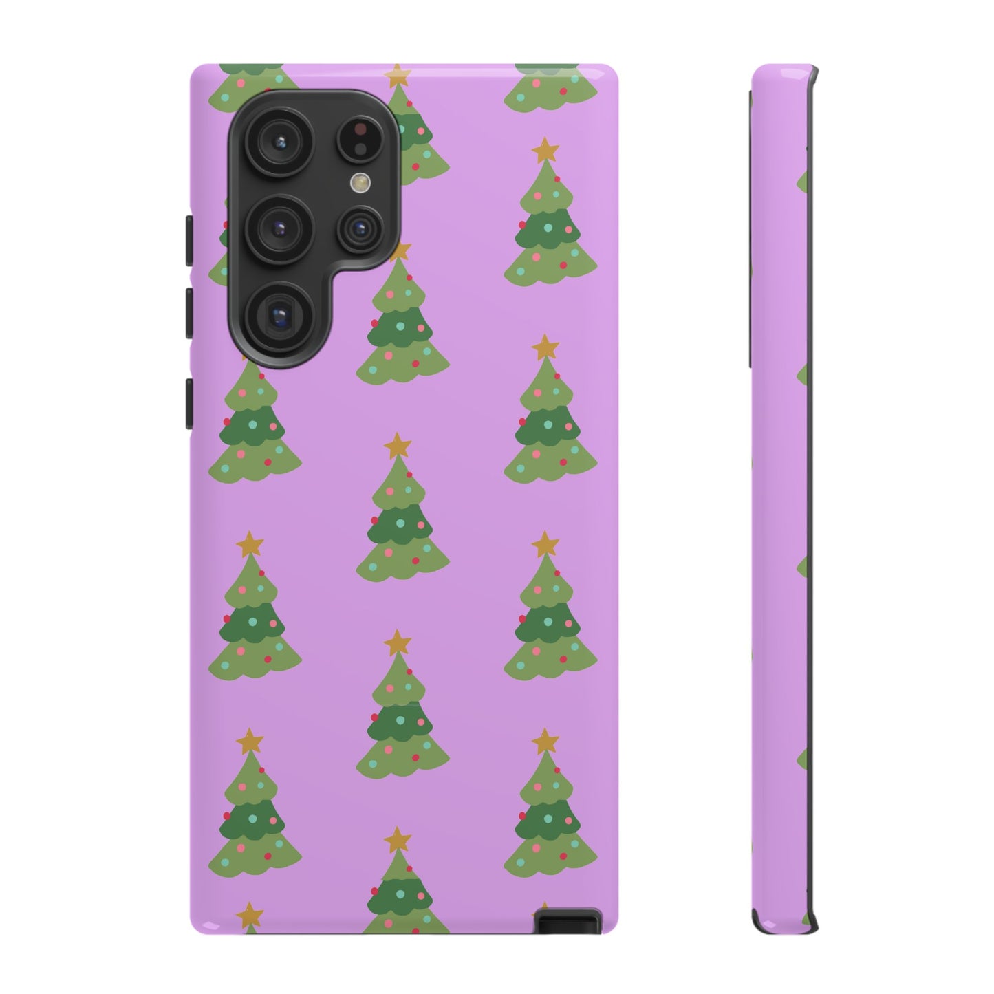 Christmas Tree Phone Case — Cute Purple Holiday iPhone Cover