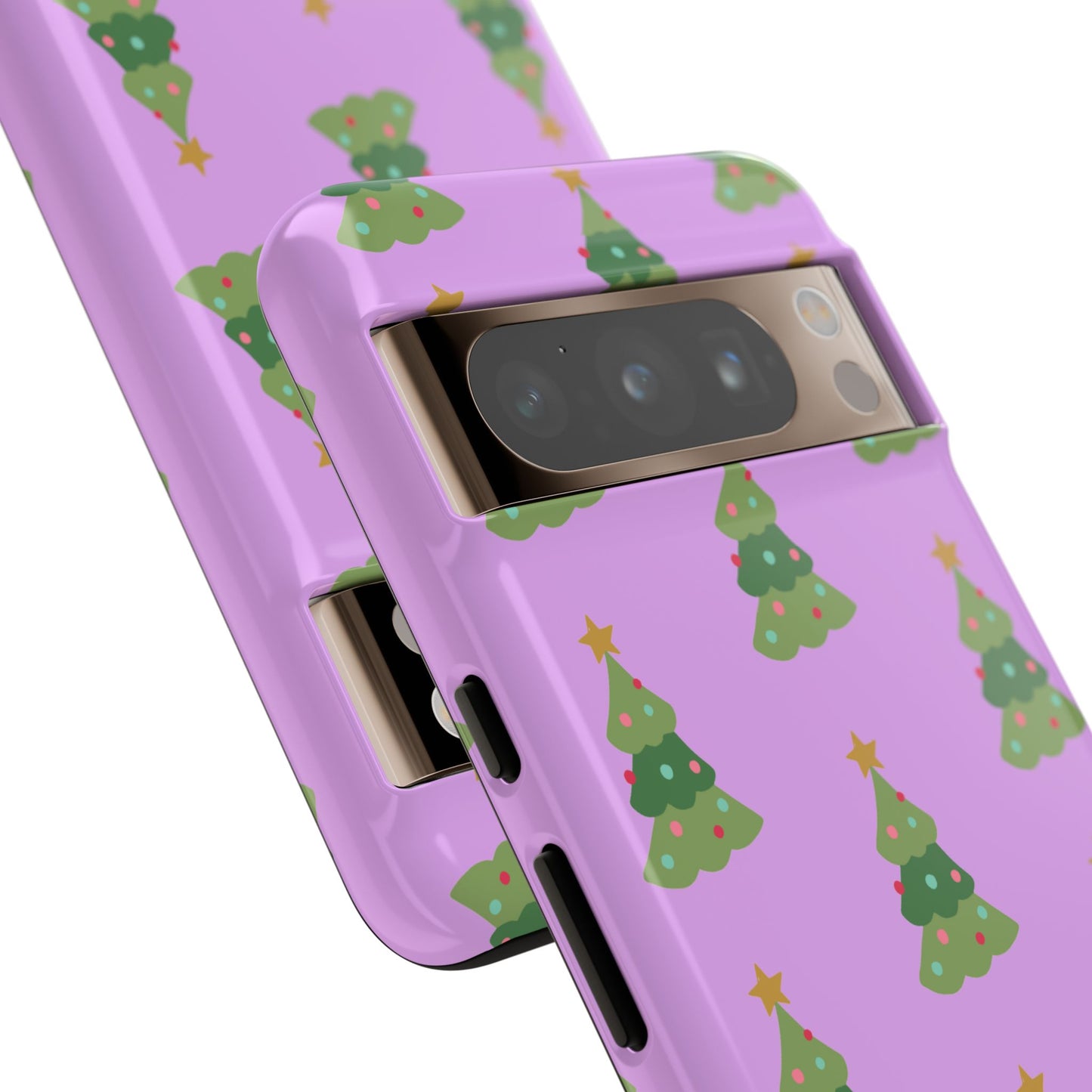 Christmas Tree Phone Case — Cute Purple Holiday iPhone Cover