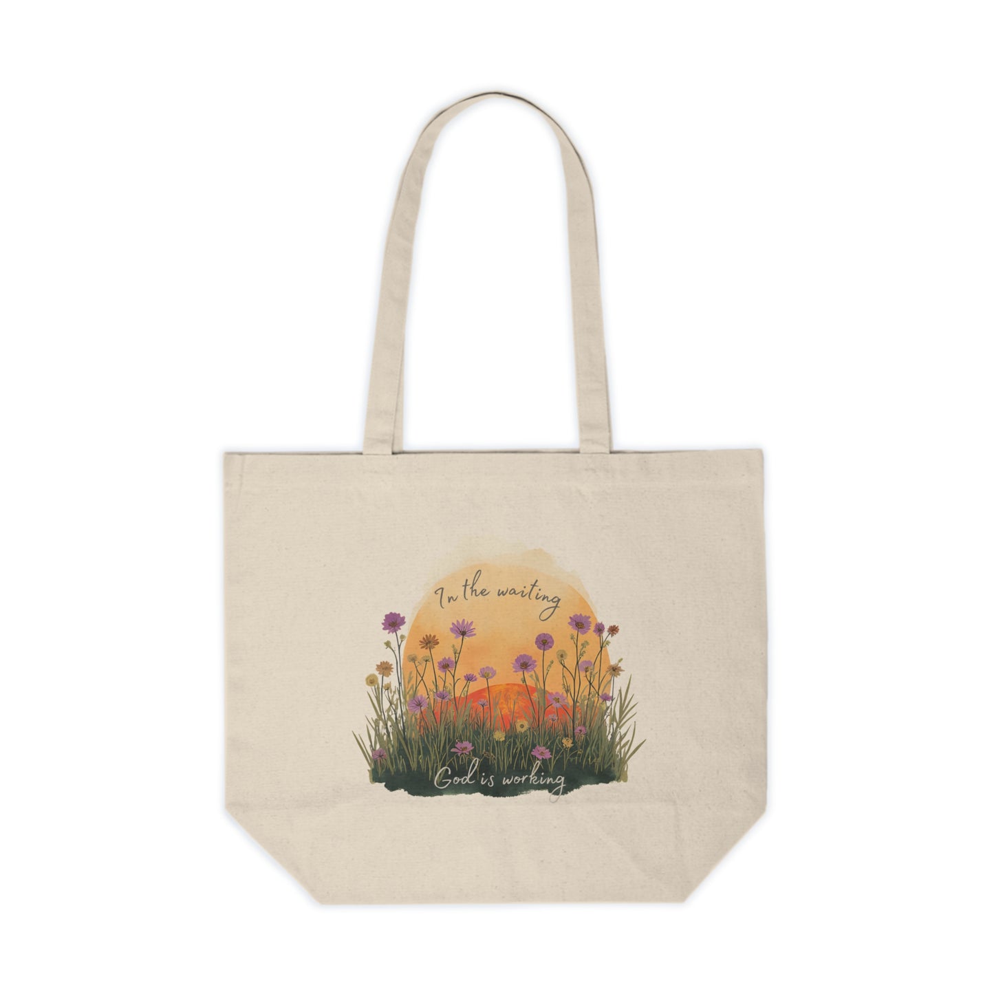 Canvas Tote Bag with Inspiring Quote