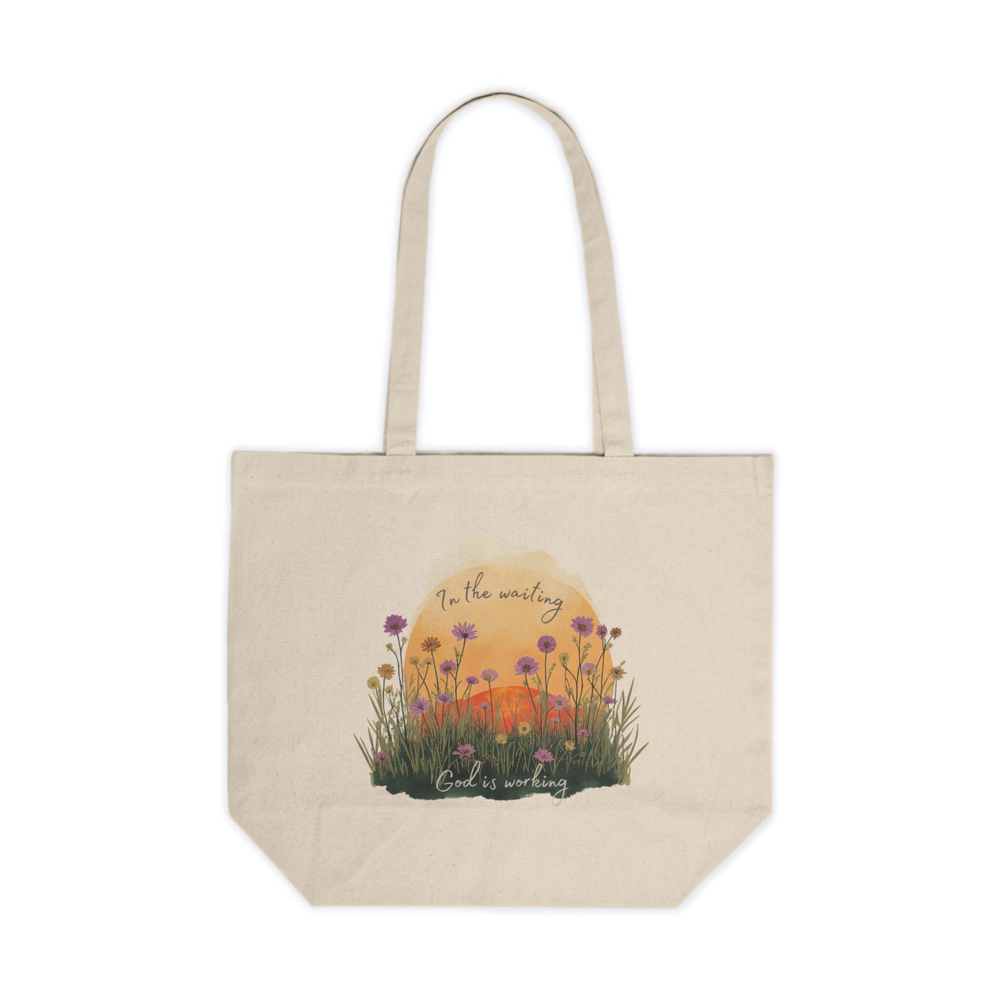 Canvas Tote Bag with Inspiring Quote