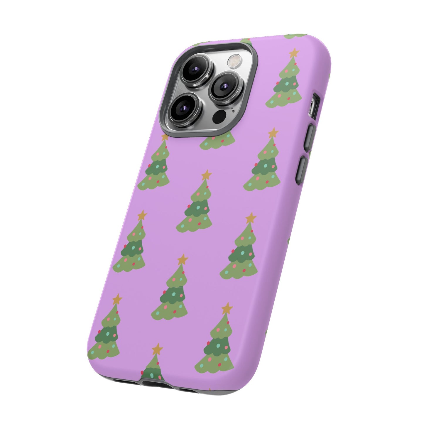 Christmas Tree Phone Case — Cute Purple Holiday iPhone Cover