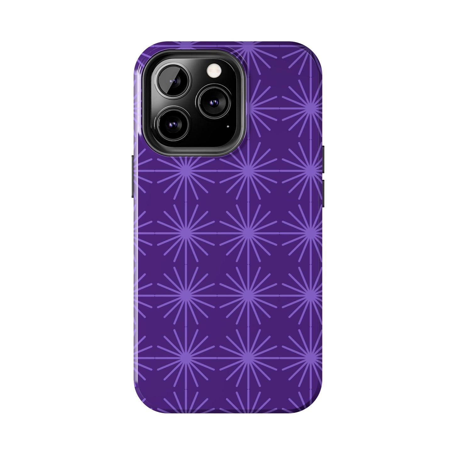 Phone Case - Purple Circular Star Design