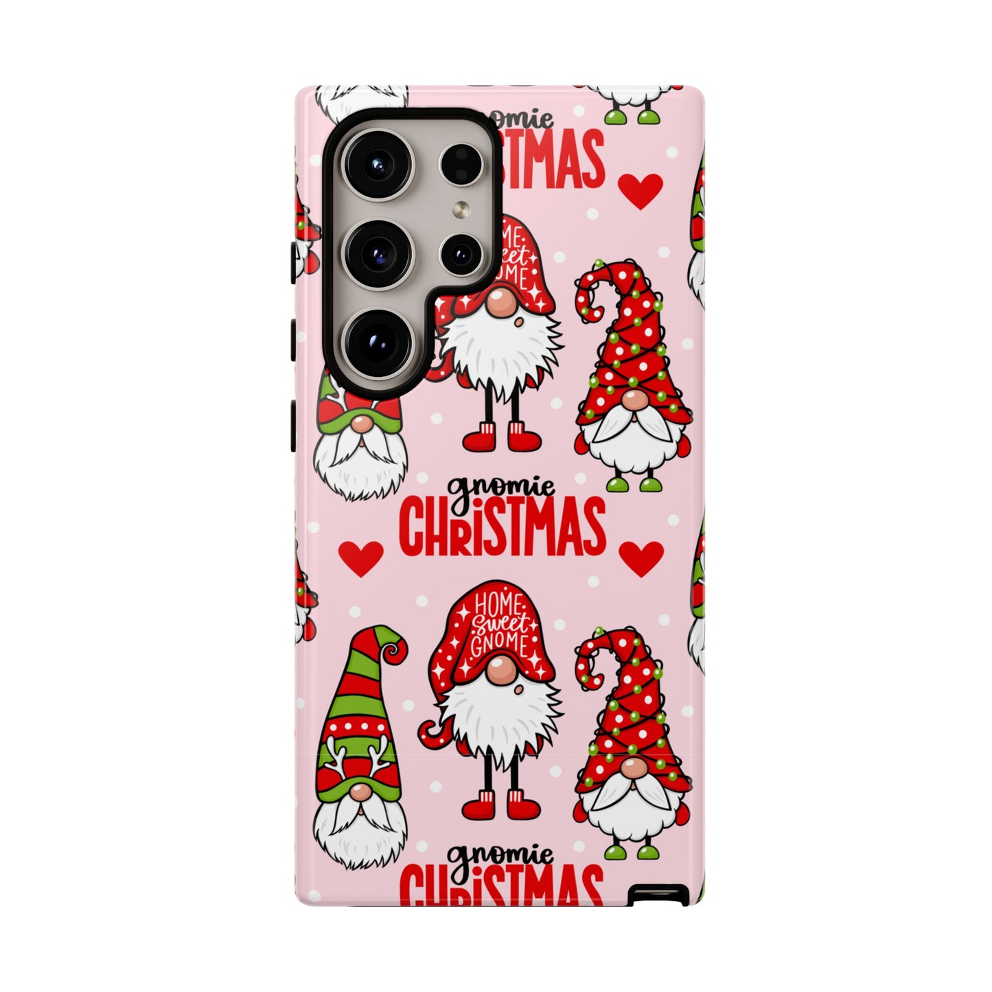Christmas Gnomes Tough Phone Case – “Gnomie Christmas” Holiday Protection