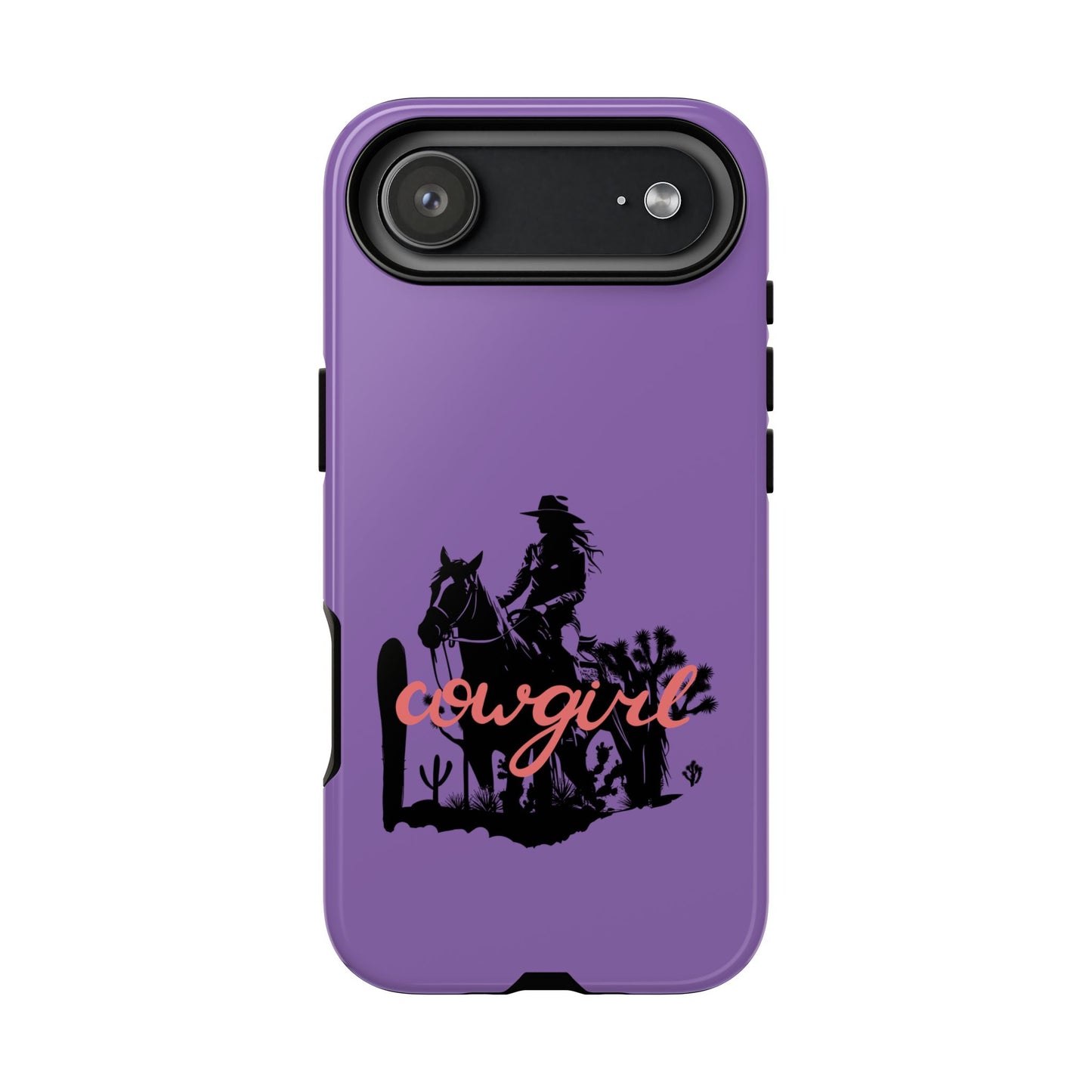 Cowgirl Phone Case — Purple Western Rider Protective Phone Cover
