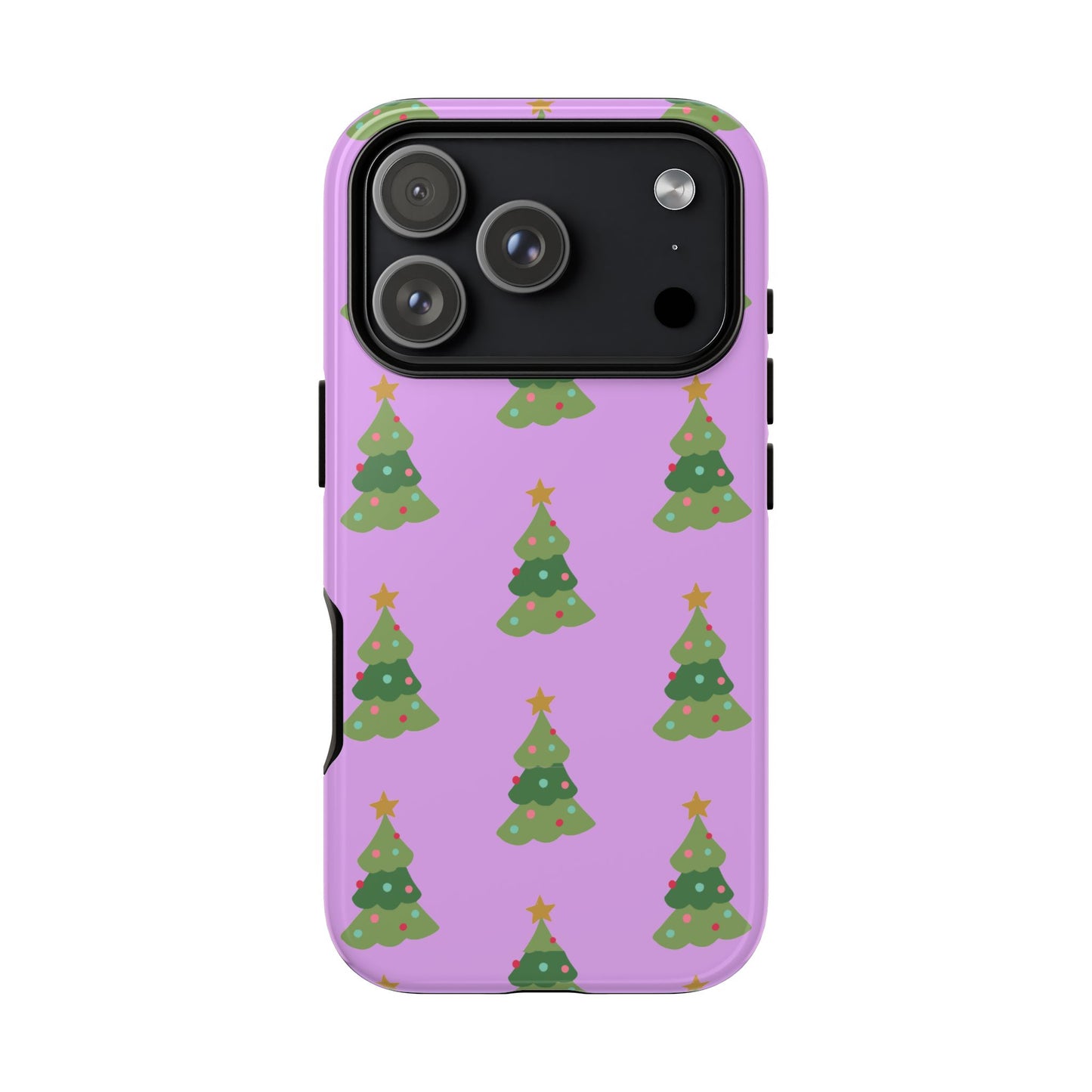 Christmas Tree Phone Case — Cute Purple Holiday iPhone Cover