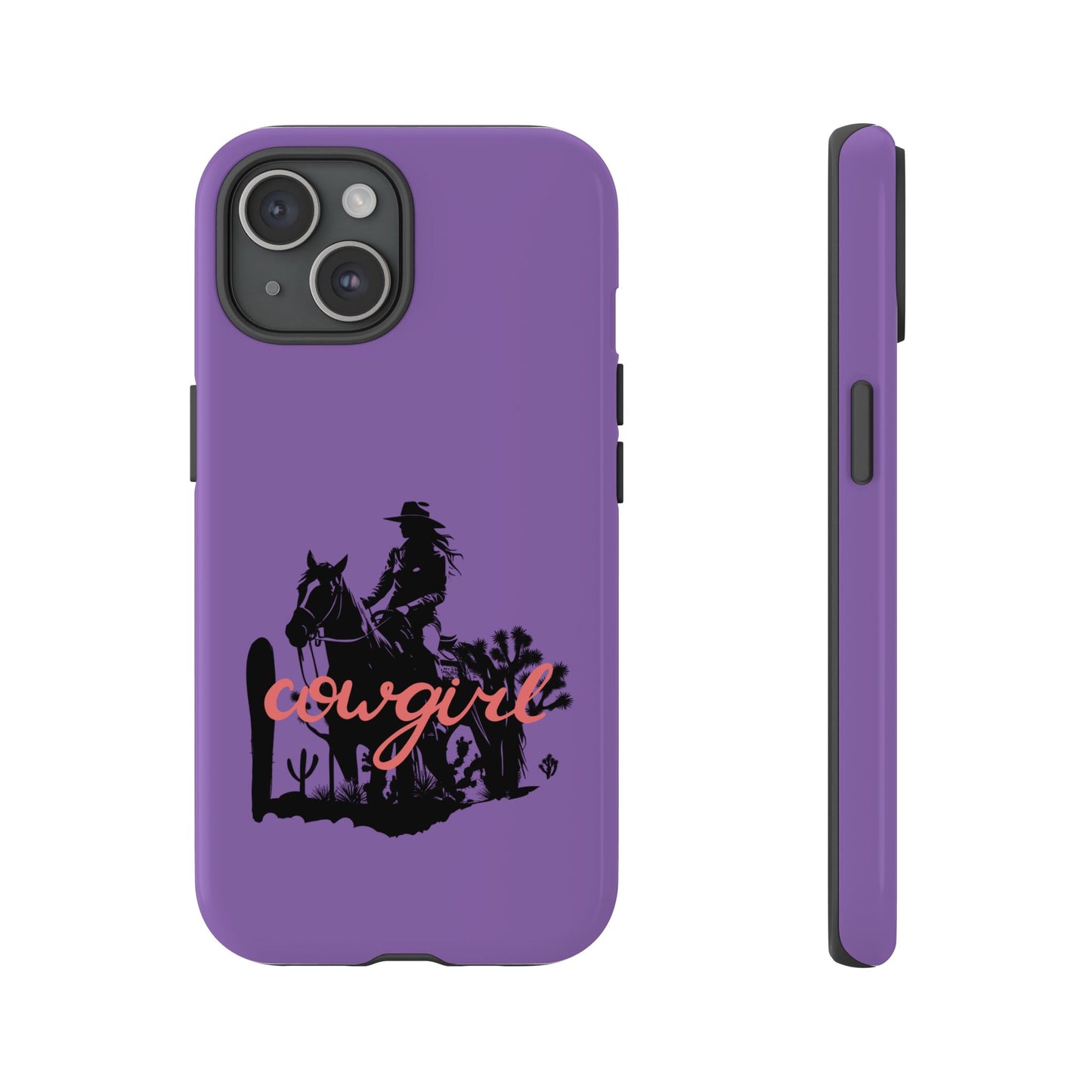Cowgirl Phone Case — Purple Western Rider Protective Phone Cover