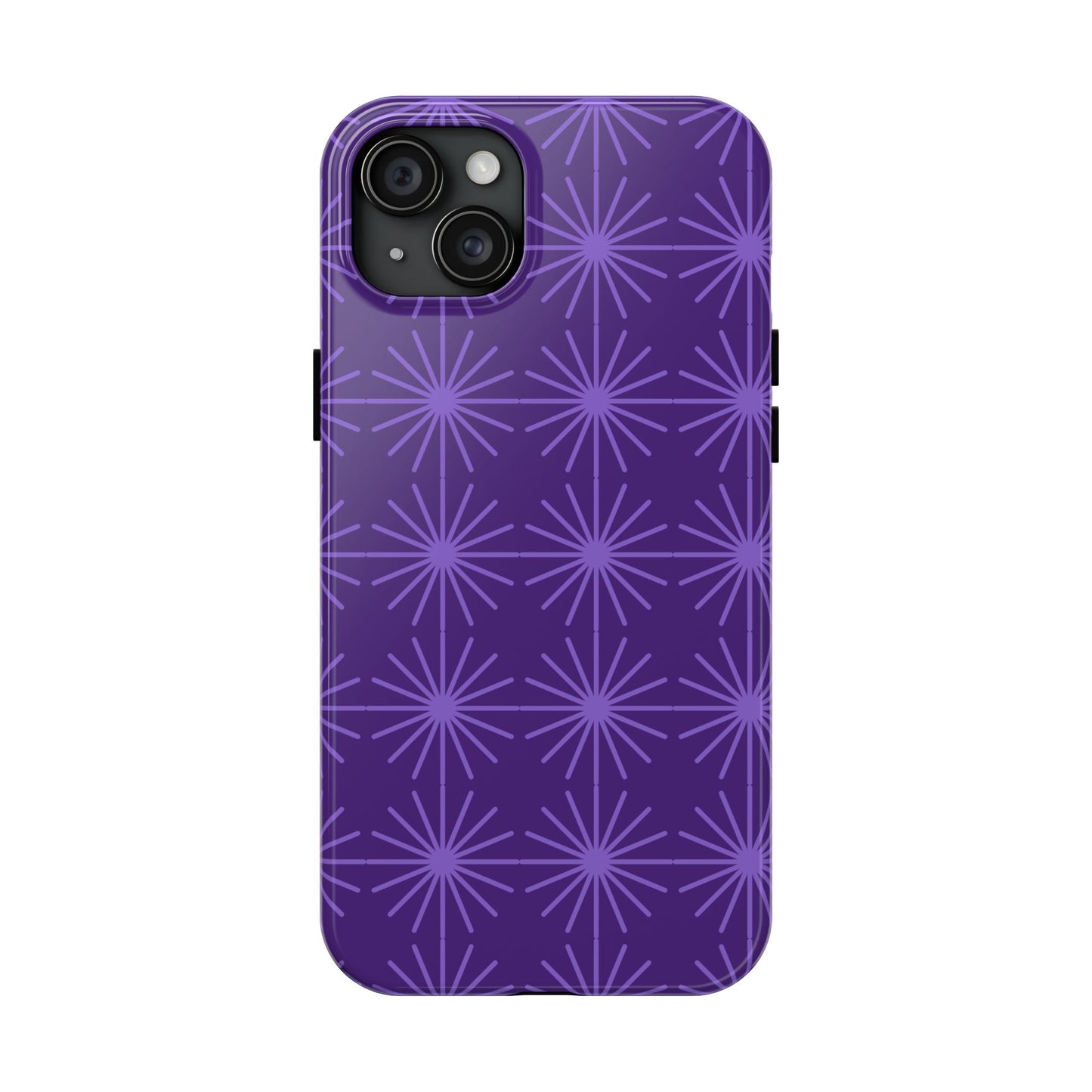 Phone Case - Purple Circular Star Design