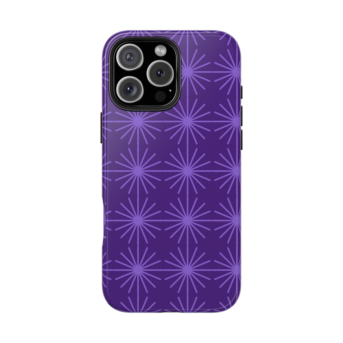Phone Case - Purple Circular Star Design