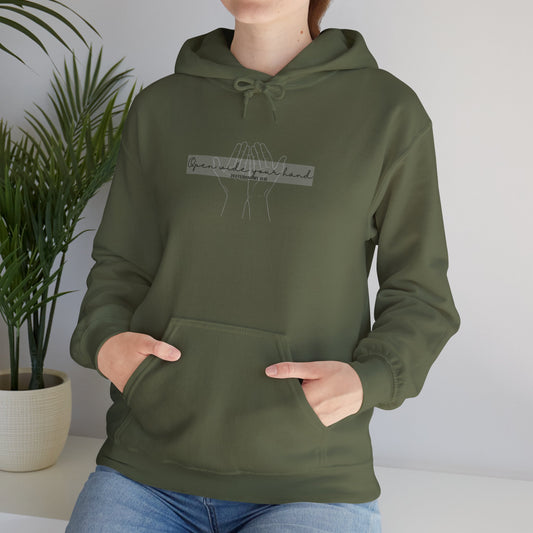 Christian Hooded Sweatshirt -Open Wide your Hand- Unisex