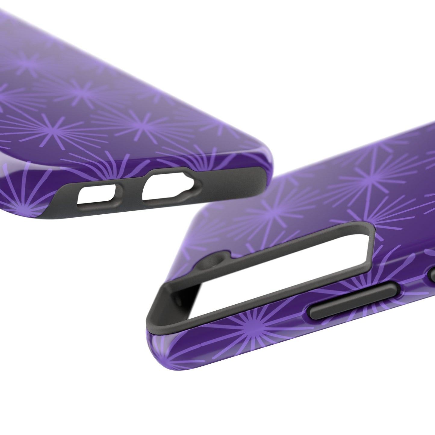 Phone Case - Purple Circular Star Design