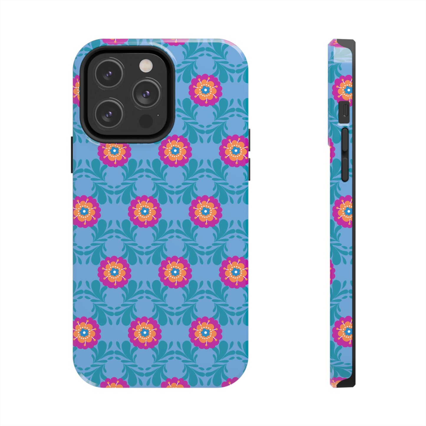 Floral Tough Phone Case - Durable, Stylish Protection for Your Smartphone