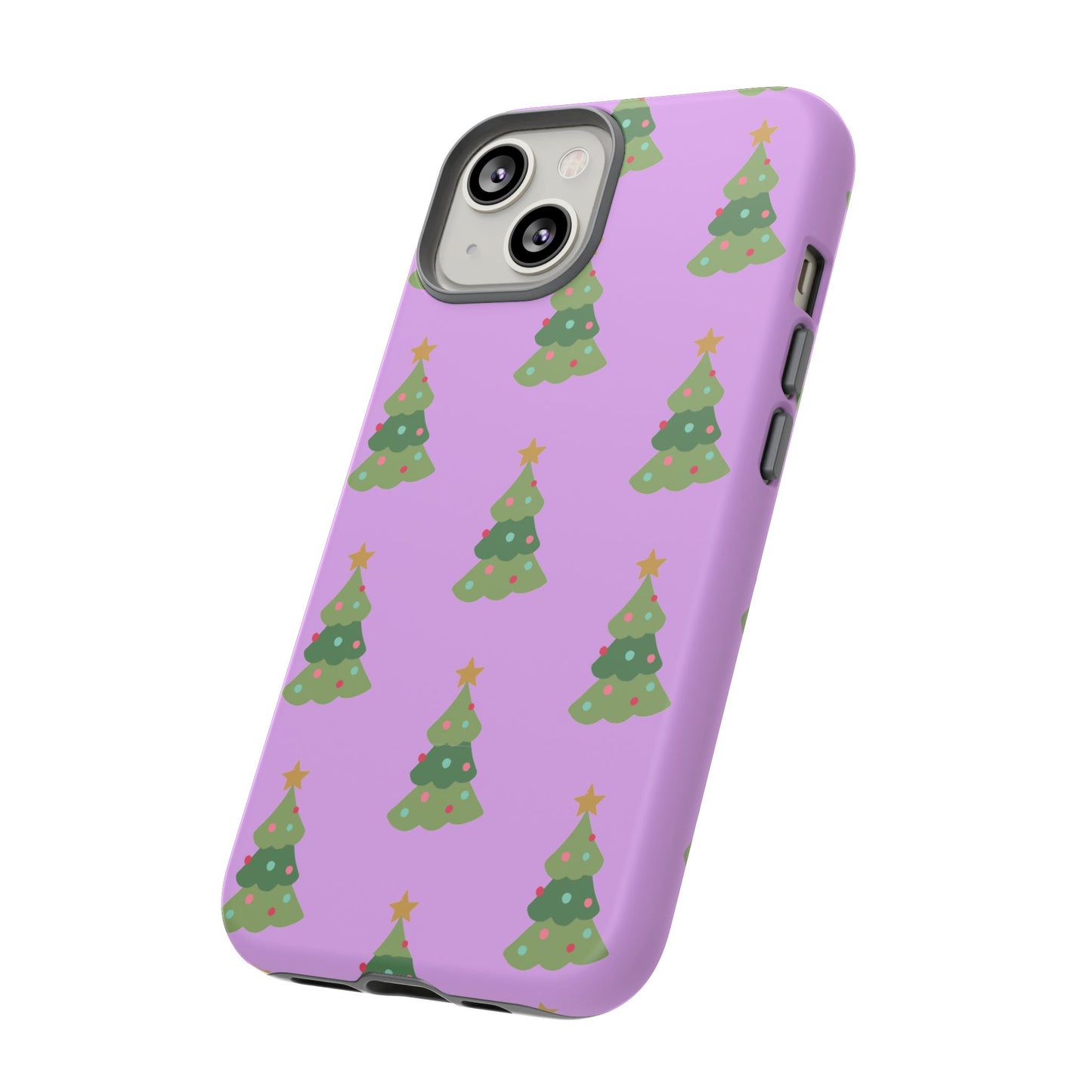 Christmas Tree Phone Case — Cute Purple Holiday iPhone Cover