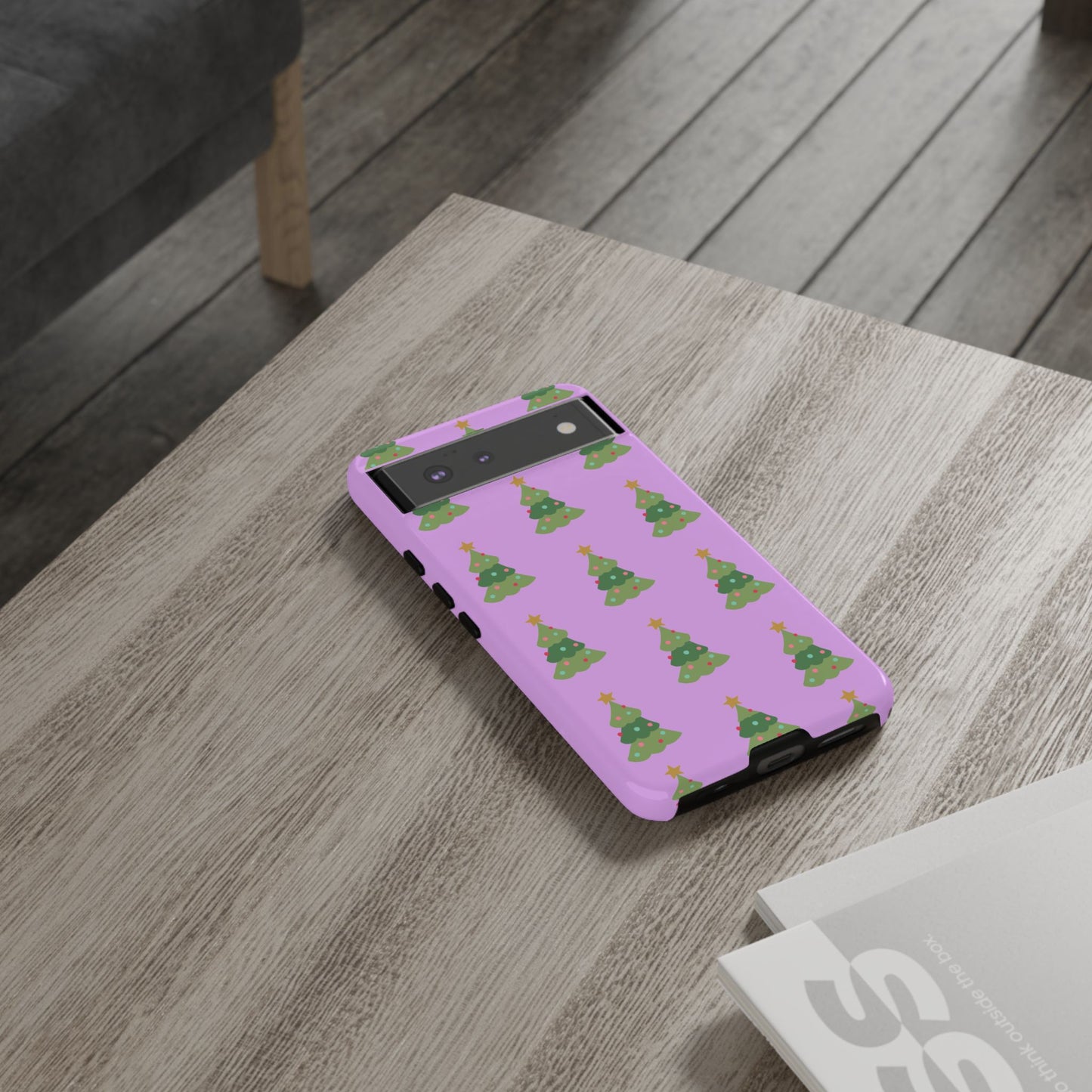 Christmas Tree Phone Case — Cute Purple Holiday iPhone Cover