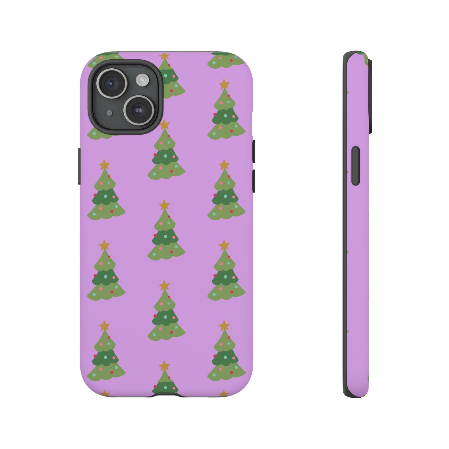 Christmas Tree Phone Case — Cute Purple Holiday iPhone Cover