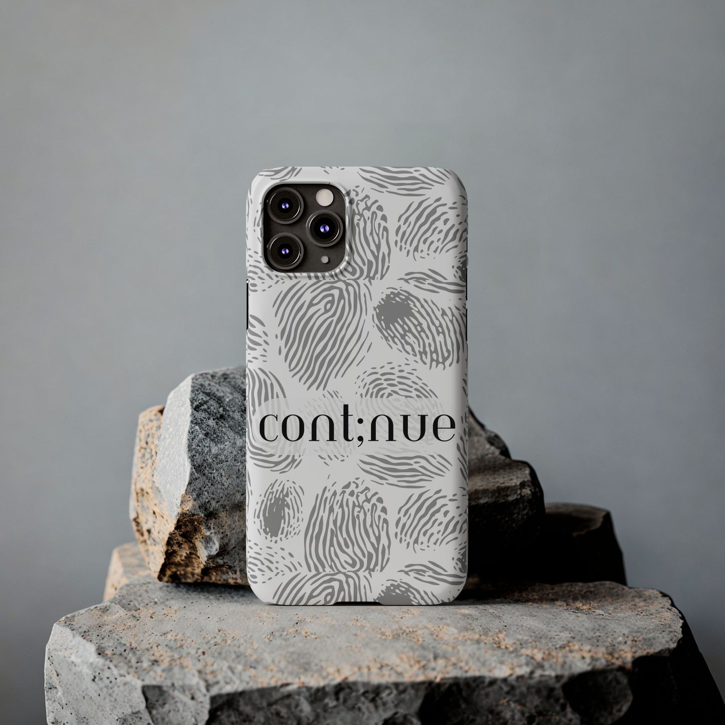 Fingerprint Design Slim Phone Case