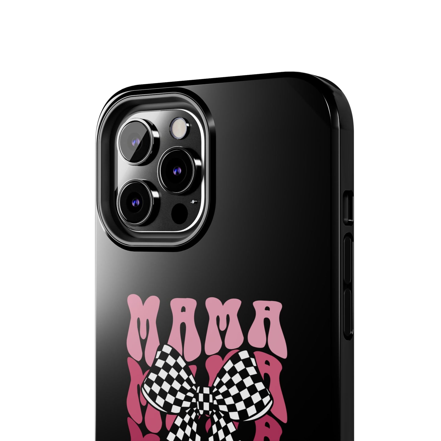 Chic Tough Phone Cases with Mama Bow Design, Stylish Phone Cover