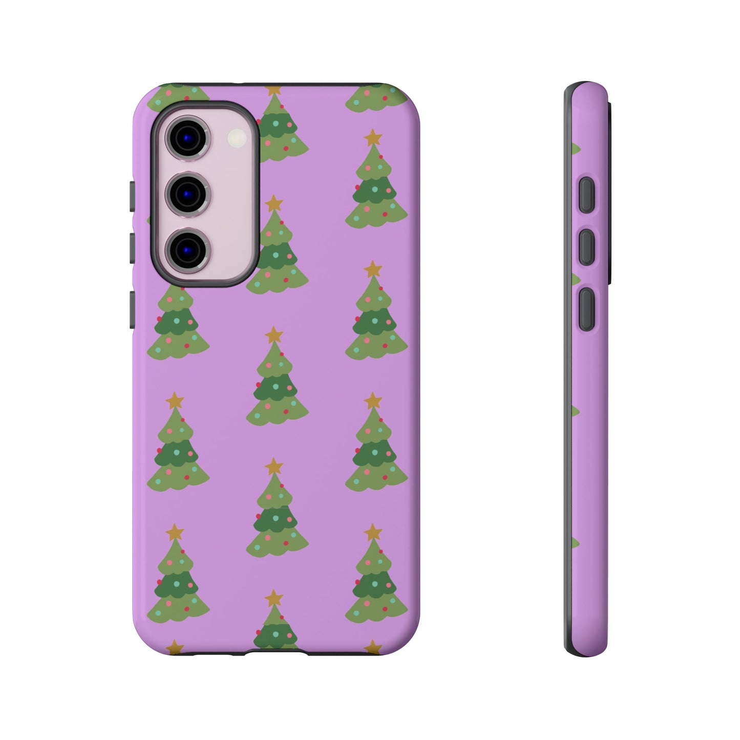 Christmas Tree Phone Case — Cute Purple Holiday iPhone Cover
