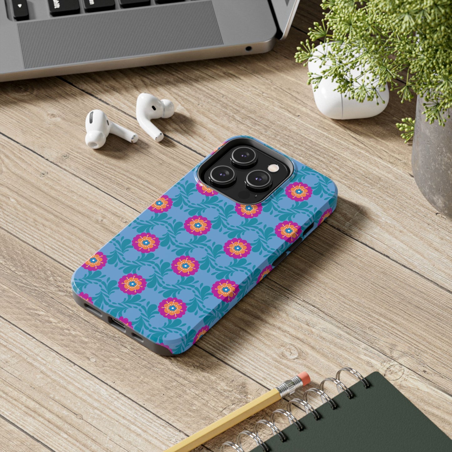 Floral Tough Phone Case - Durable, Stylish Protection for Your Smartphone