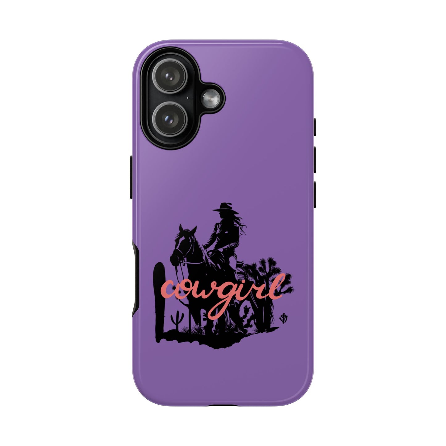 Cowgirl Phone Case — Purple Western Rider Protective Phone Cover