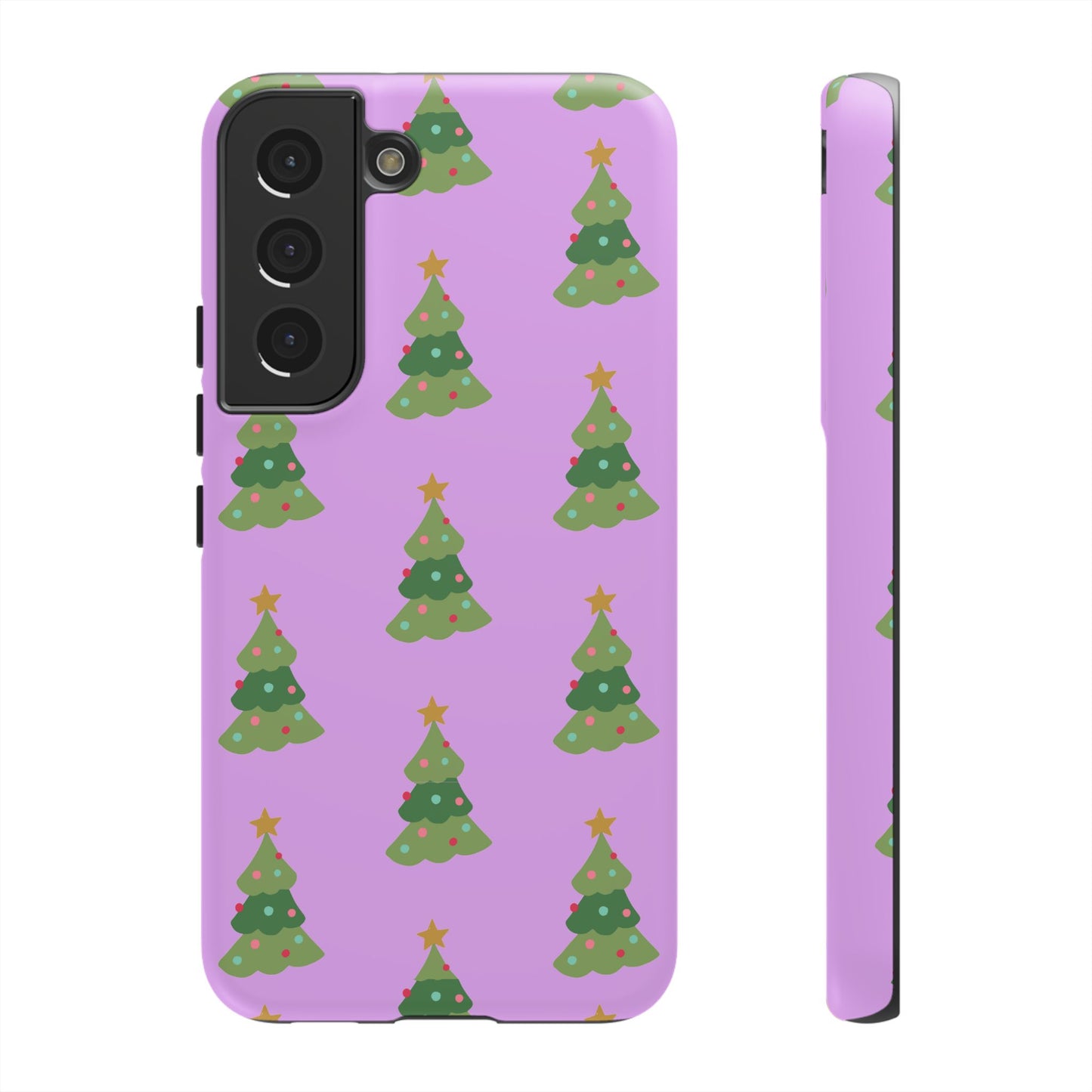 Christmas Tree Phone Case — Cute Purple Holiday iPhone Cover