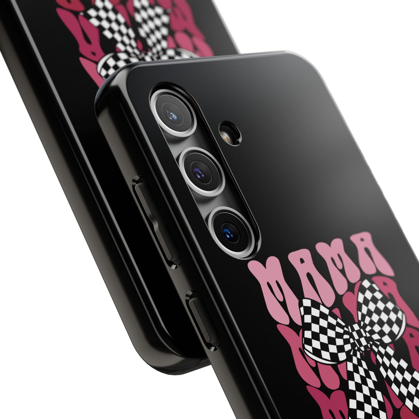 Chic Tough Phone Cases with Mama Bow Design, Stylish Phone Cover