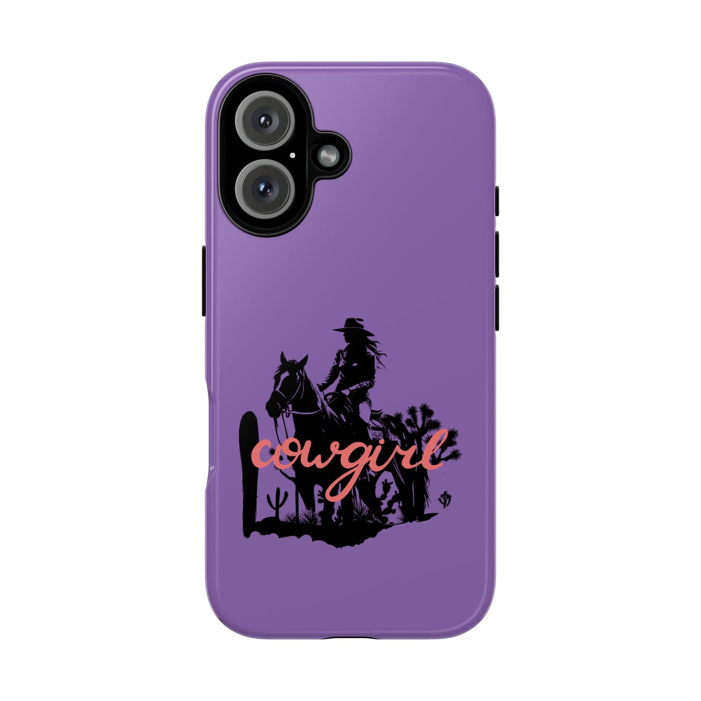 Cowgirl Phone Case — Purple Western Rider Protective Phone Cover