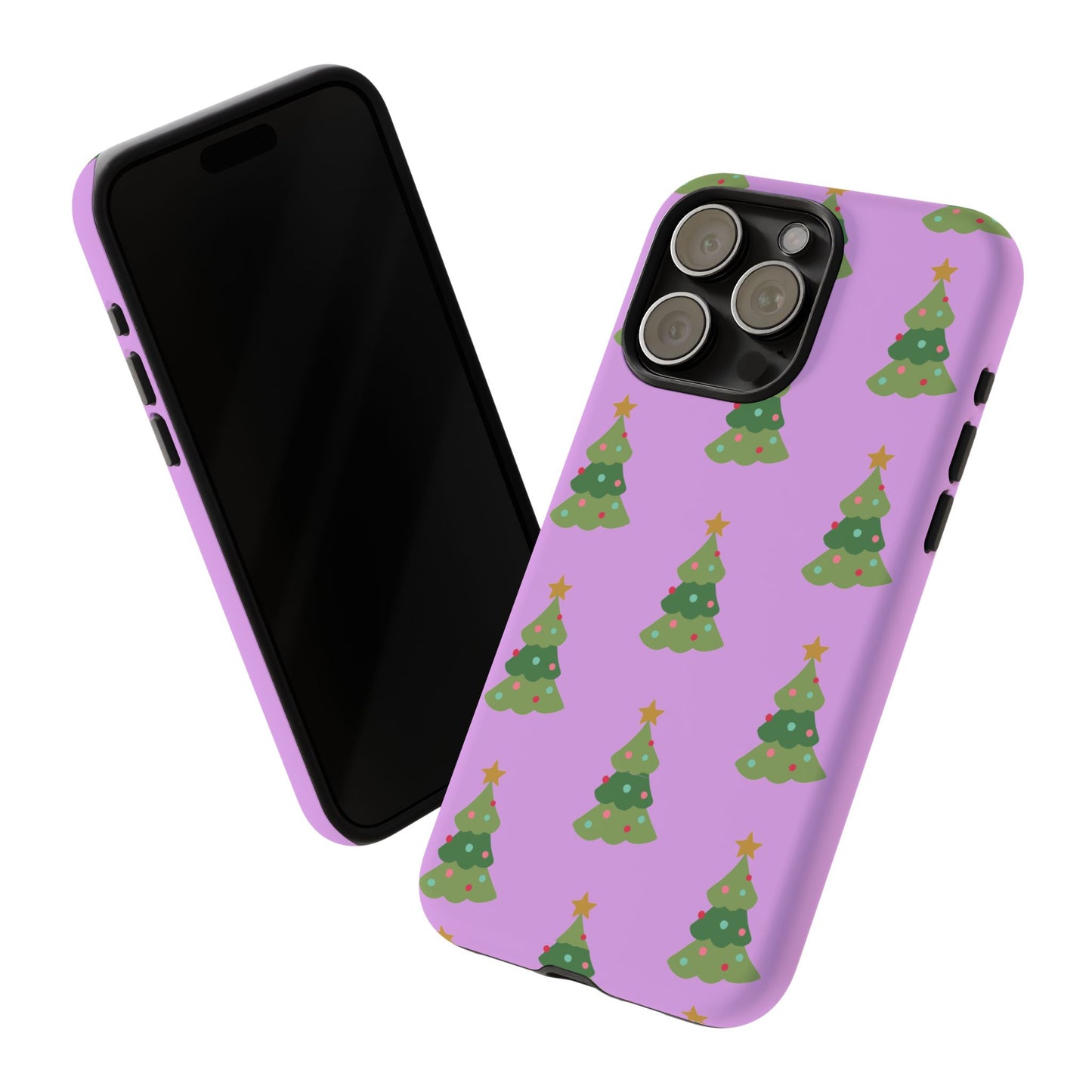 Christmas Tree Phone Case — Cute Purple Holiday iPhone Cover