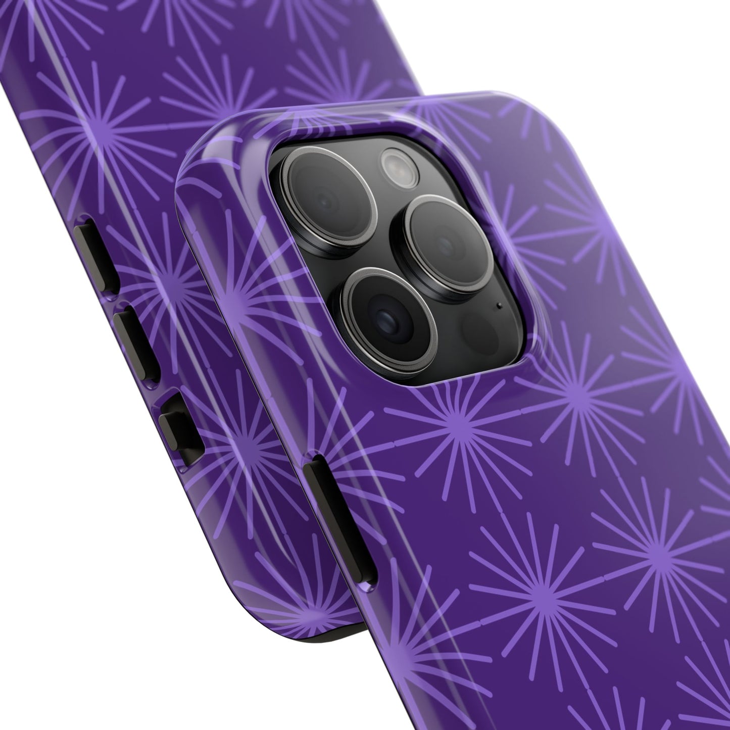 Phone Case - Purple Circular Star Design