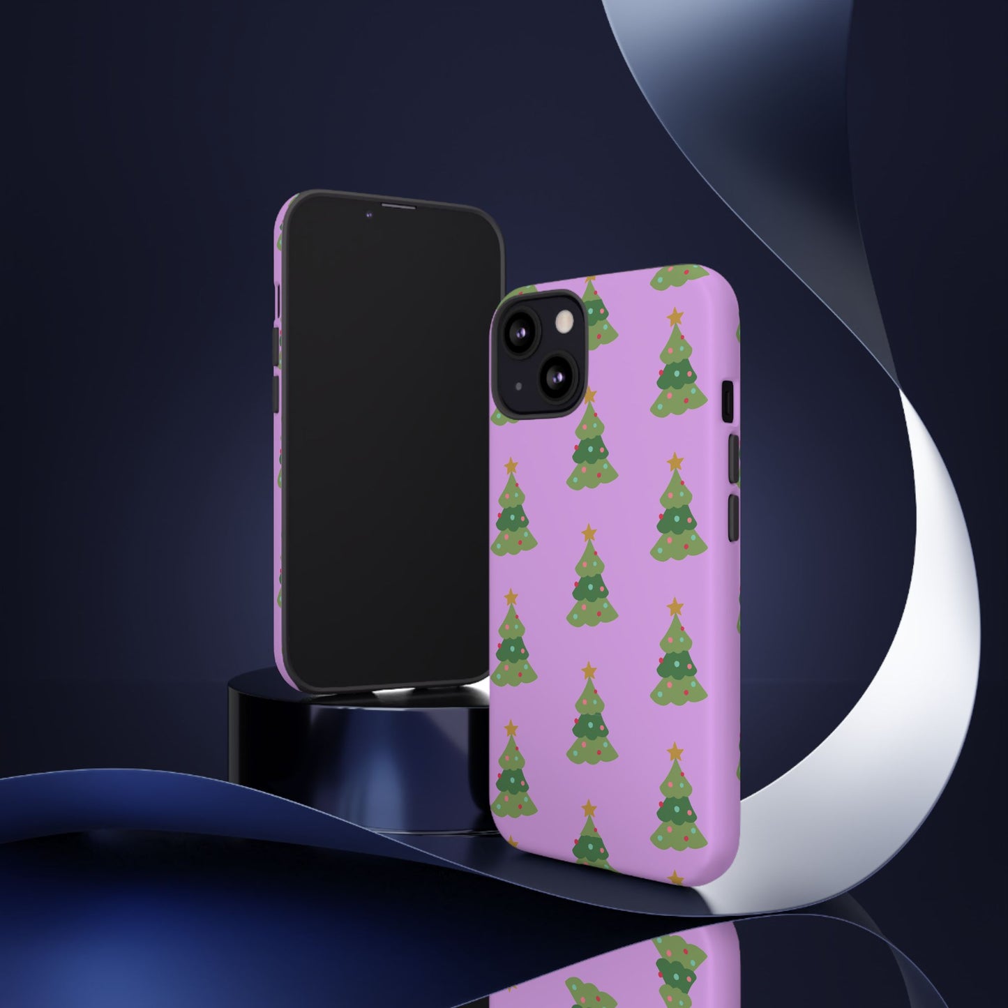 Christmas Tree Phone Case — Cute Purple Holiday iPhone Cover