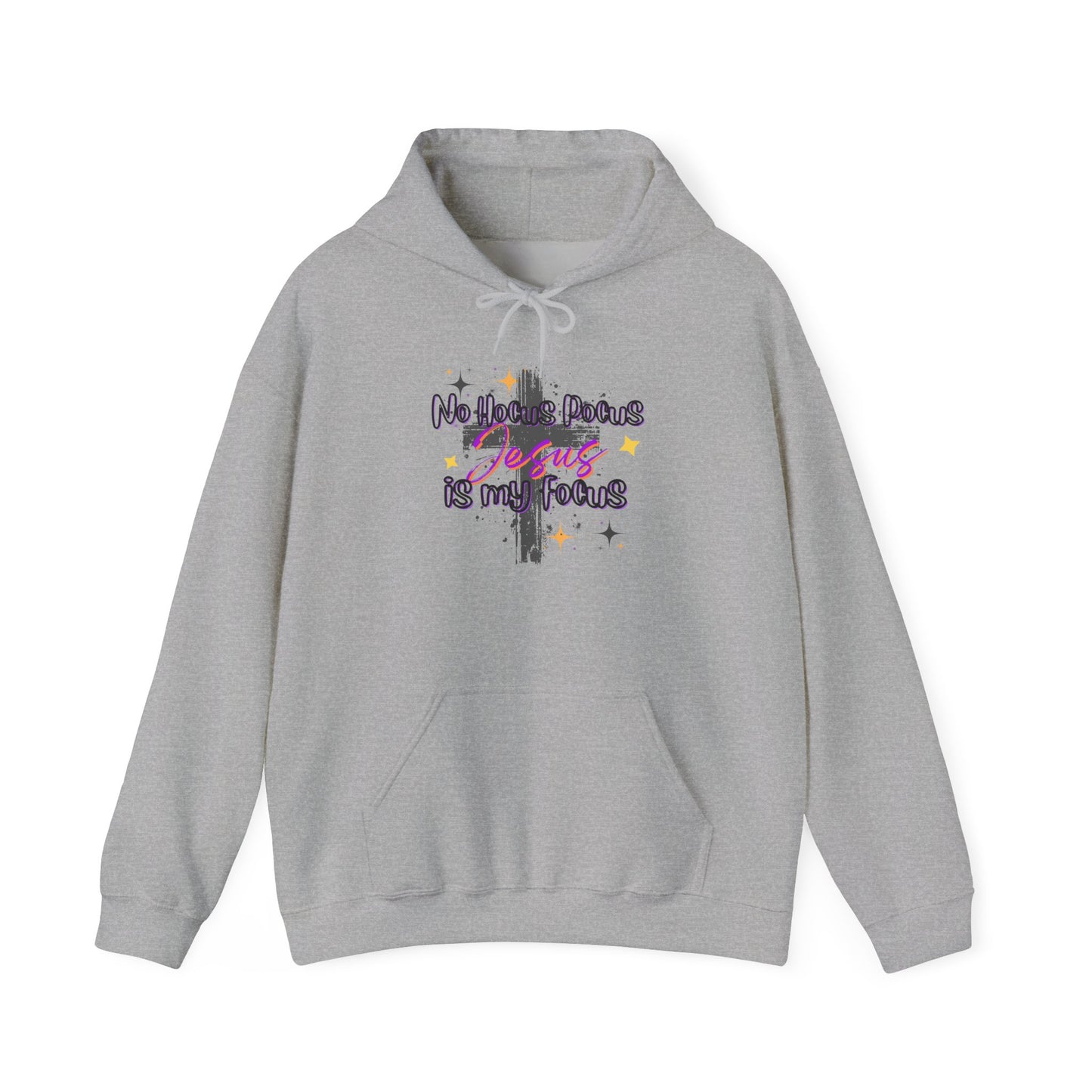 Christian Unisex Hoodie - No Hocus Pocus, Jesus is My Focus