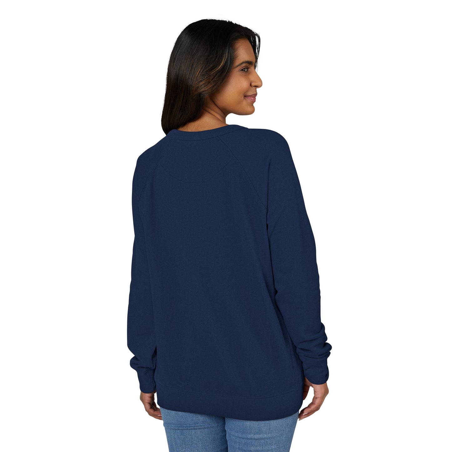 Coffee Lover Crewneck Sweatshirt — “Fueled by Coffee and the Holy Spirit” Graphic Raglan