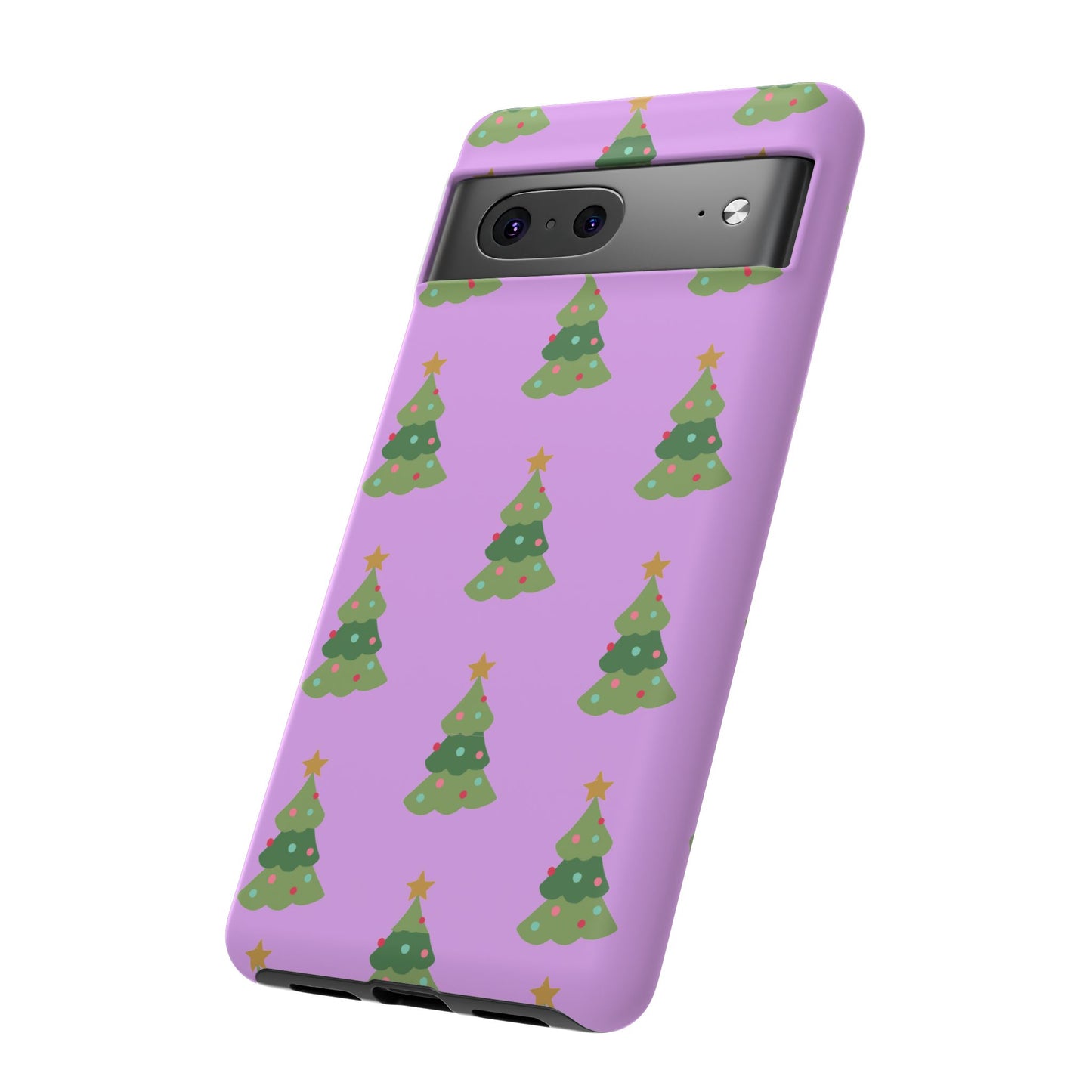 Christmas Tree Phone Case — Cute Purple Holiday iPhone Cover