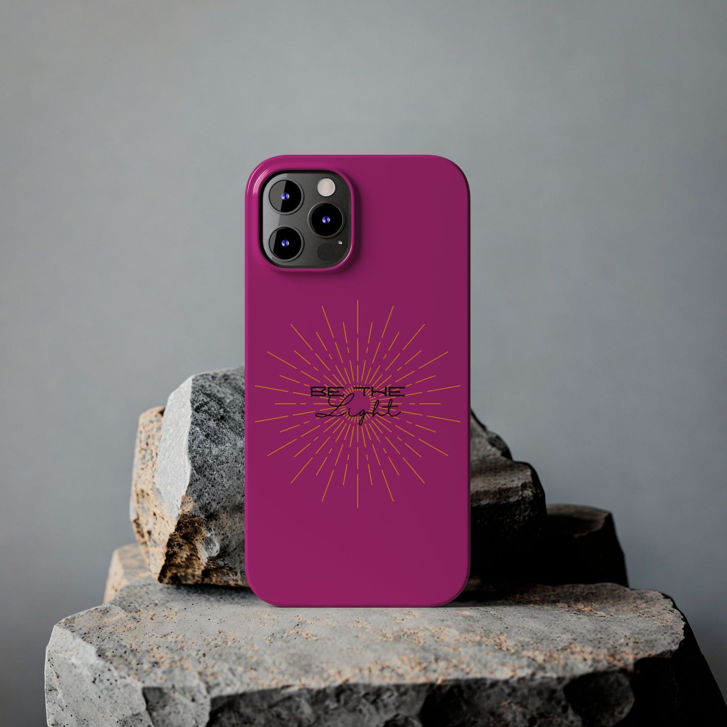 Radiant Pink Slim Phone Cases, Be The Light