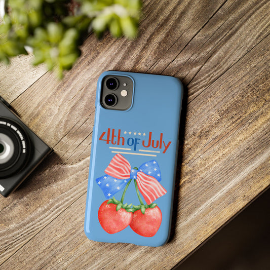 Patriotic Slim Phone Cases for 4th of July | Americana Accessories, Summer Gift, Holiday Celebration, Phone Protection