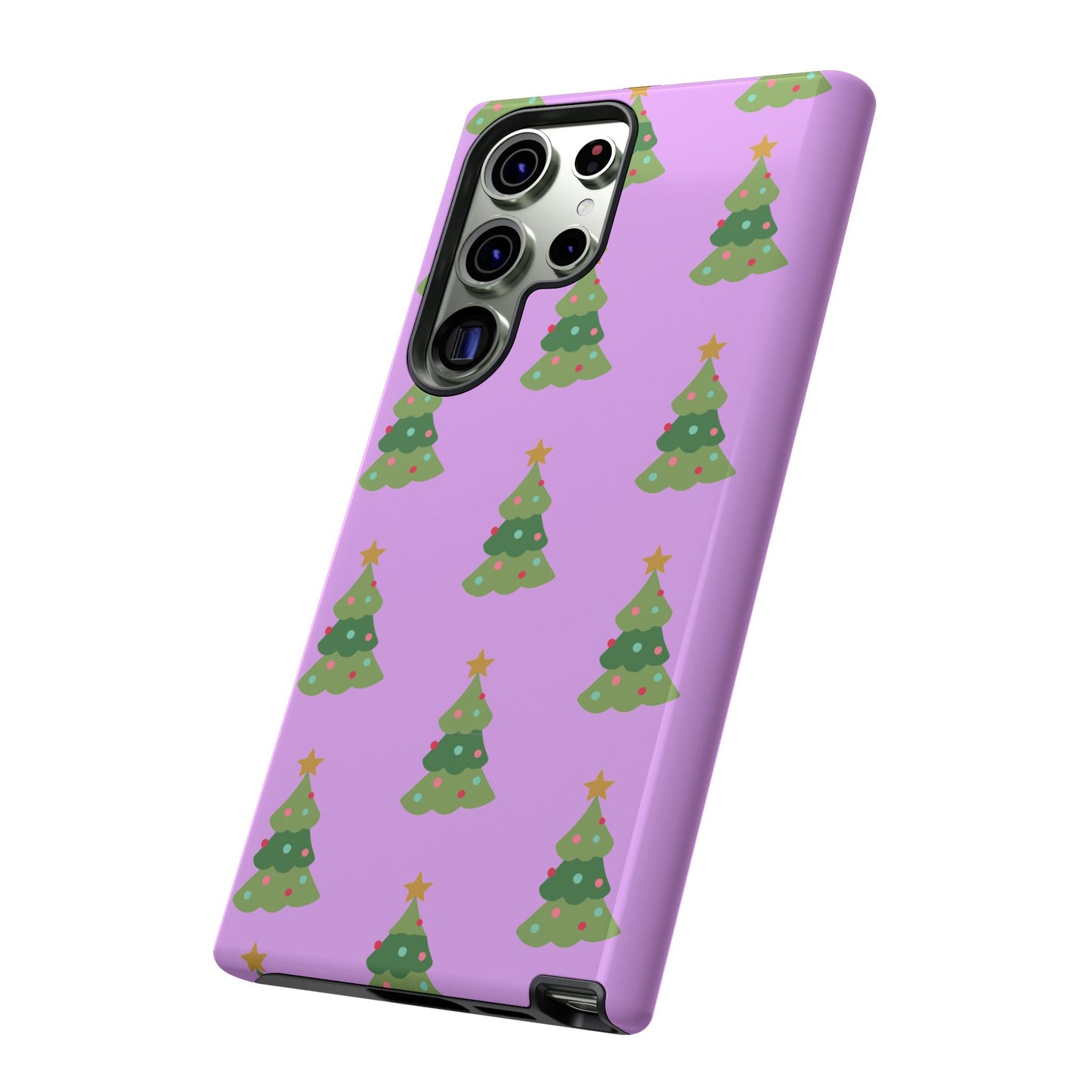 Christmas Tree Phone Case — Cute Purple Holiday iPhone Cover