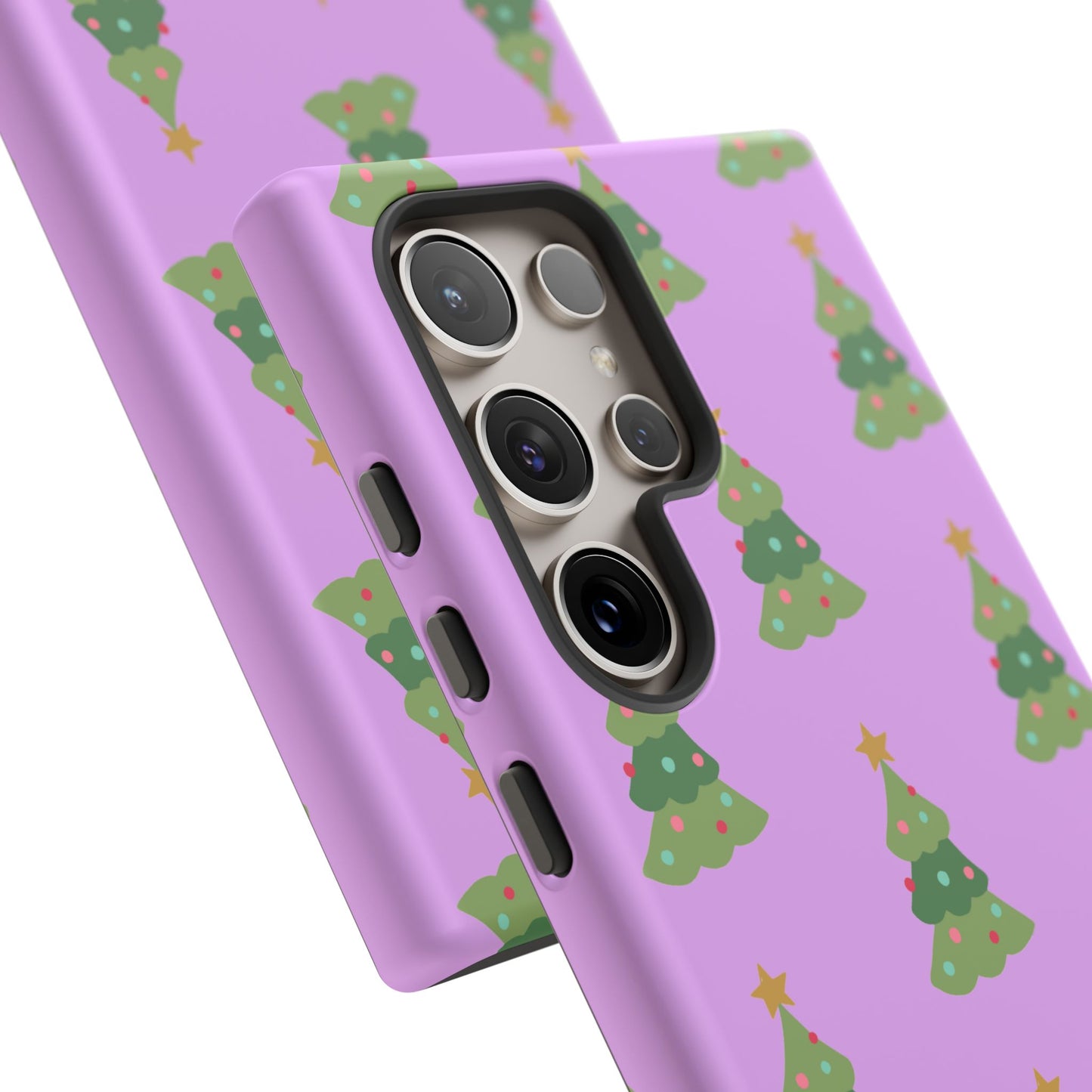 Christmas Tree Phone Case — Cute Purple Holiday iPhone Cover