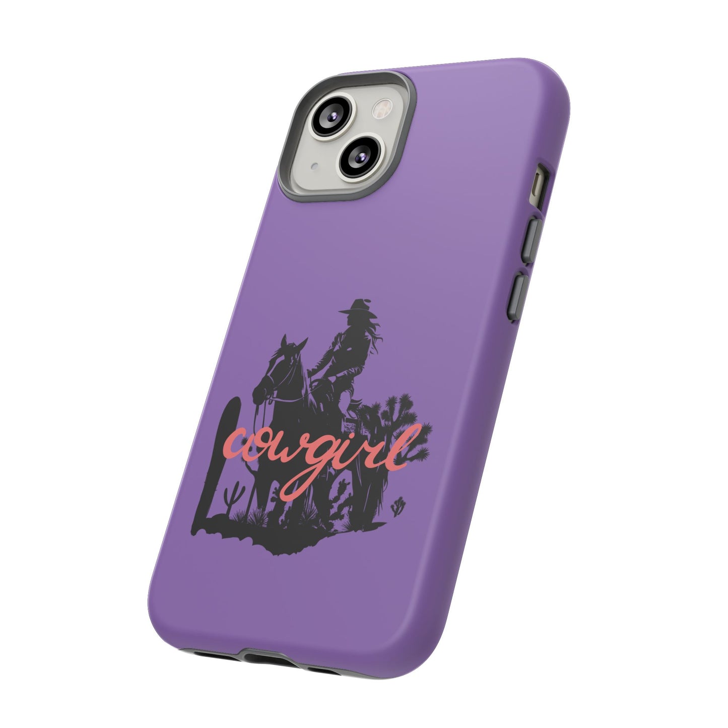 Cowgirl Phone Case — Purple Western Rider Protective Phone Cover