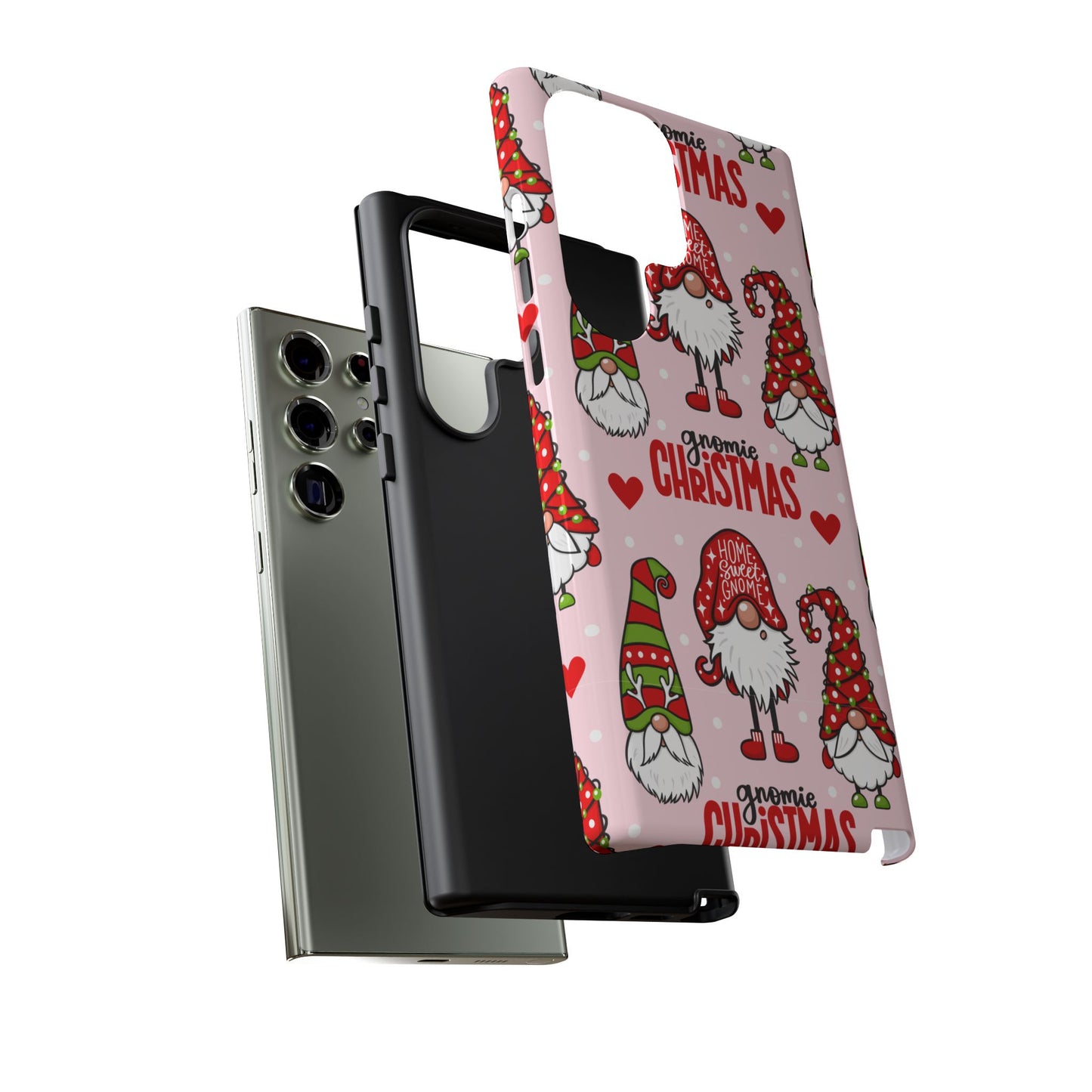 Christmas Gnomes Tough Phone Case – “Gnomie Christmas” Holiday Protection