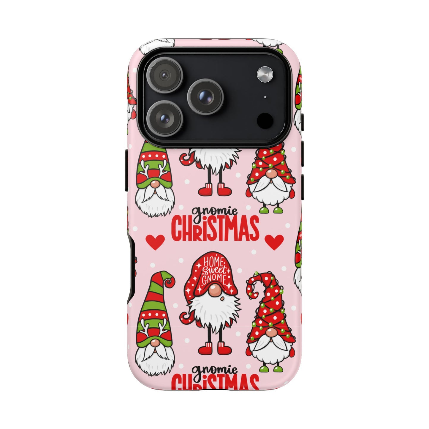 Christmas Gnomes Tough Phone Case – “Gnomie Christmas” Holiday Protection