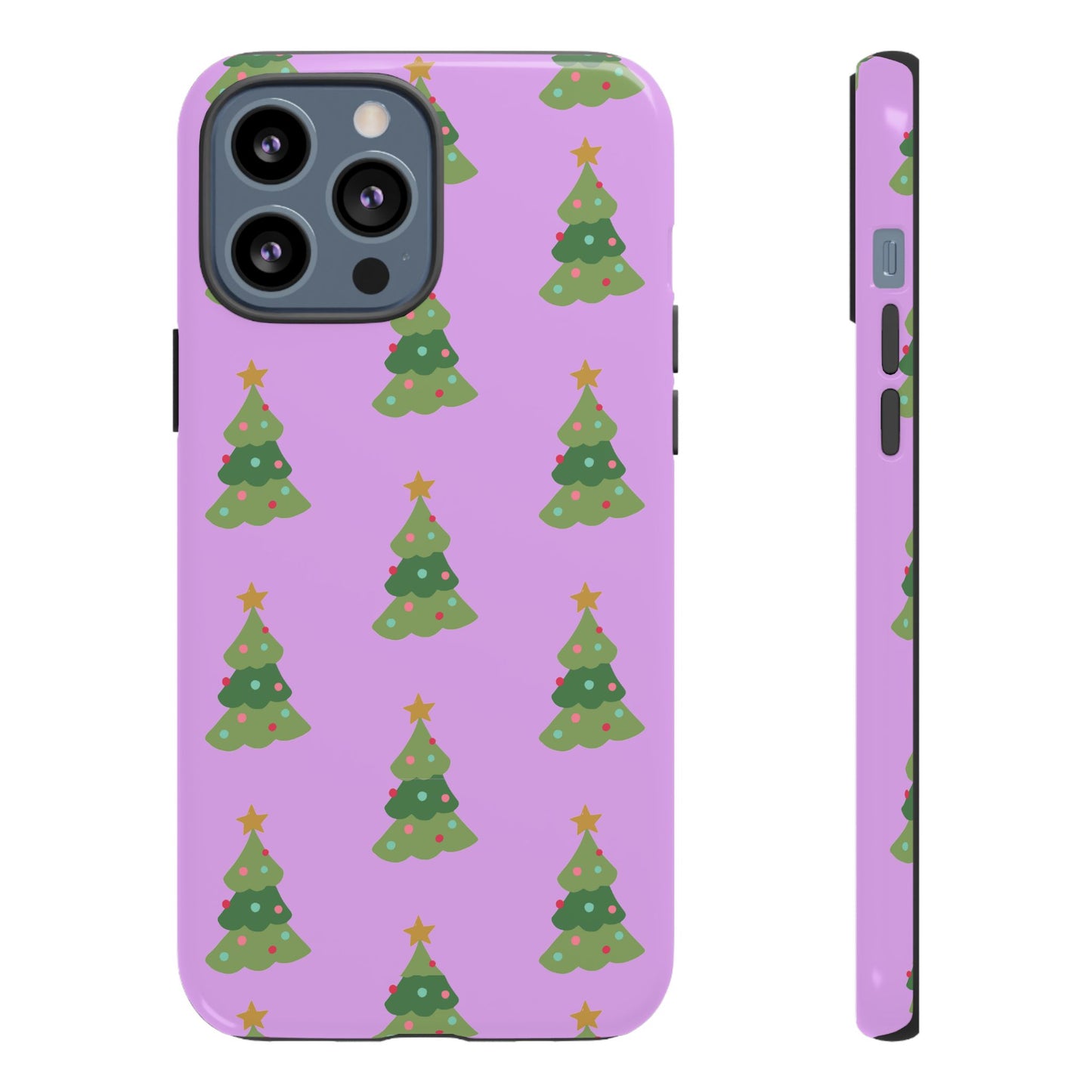 Christmas Tree Phone Case — Cute Purple Holiday iPhone Cover